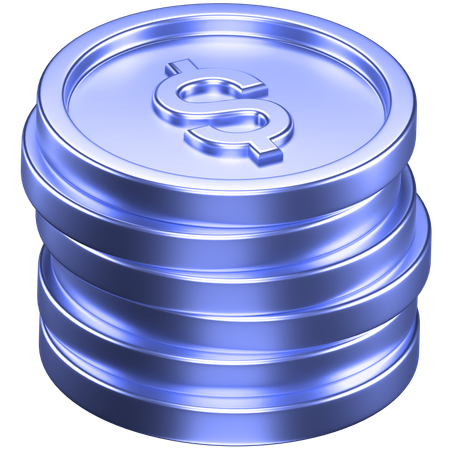 Monedas  3D Icon