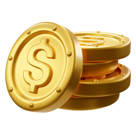 Monedas  3D Icon