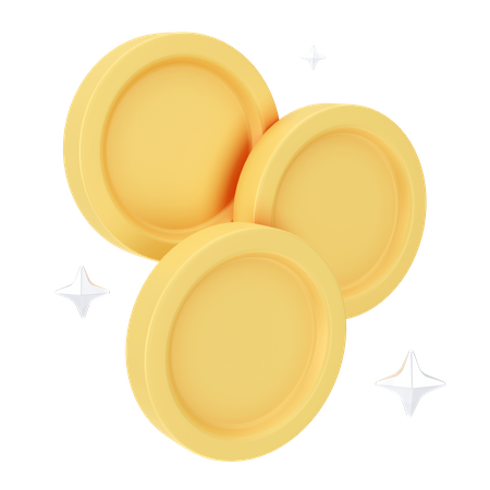 Monedas  3D Icon