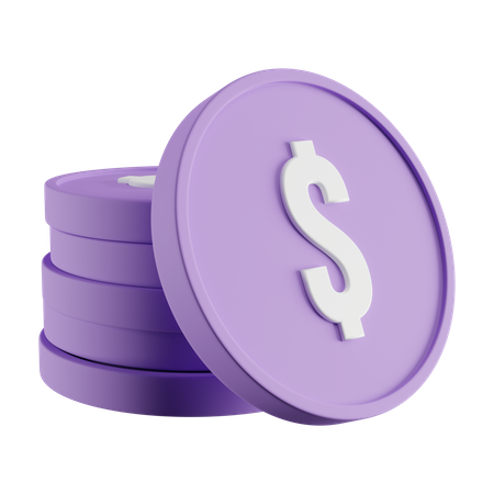 Monedas  3D Icon