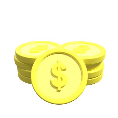 Monedas  3D Icon