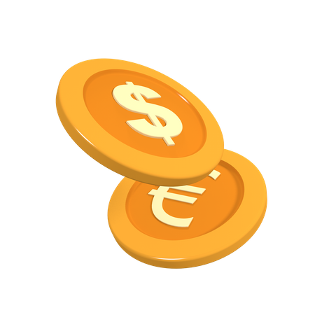 Monedas  3D Icon