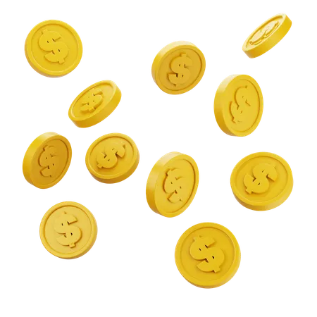 Monedas  3D Icon