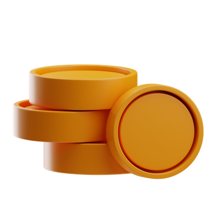 Monedas  3D Icon