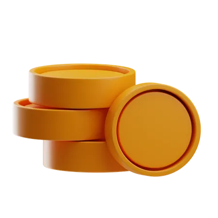 Monedas  3D Icon