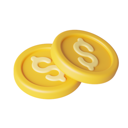 Monedas  3D Icon