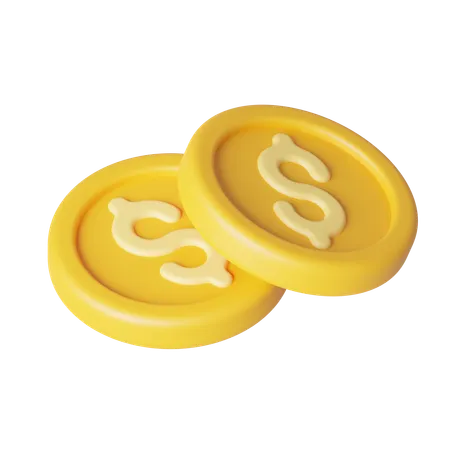 Monedas  3D Icon