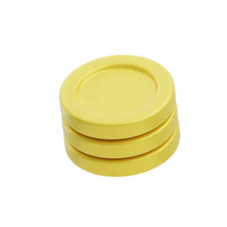 Monedas  3D Icon