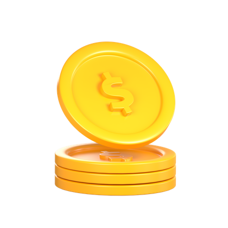 Monedas  3D Icon