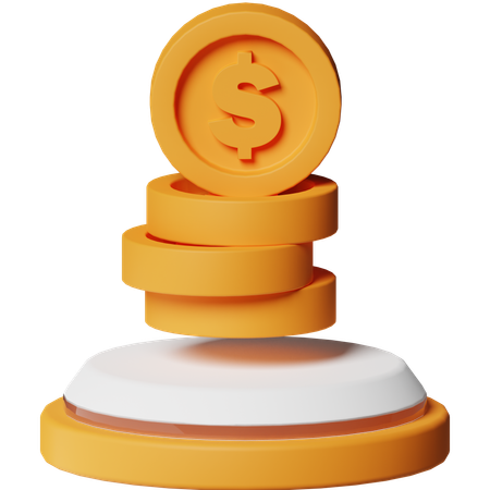 Monedas  3D Icon