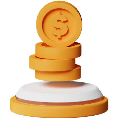 Monedas  3D Icon