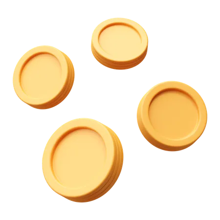 Monedas  3D Icon