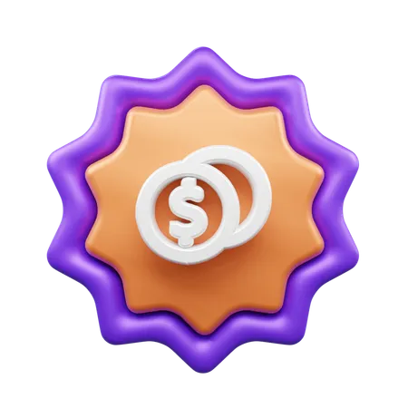 Monedas de un dolar  3D Icon