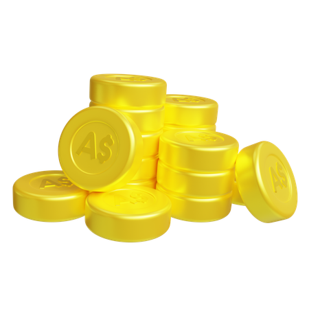 Monedas de un dolar  3D Icon