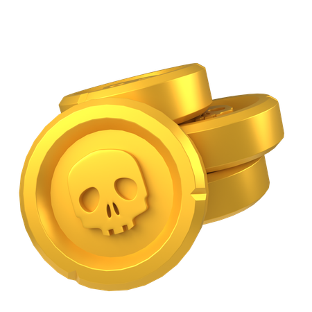 Monedas de juego  3D Icon