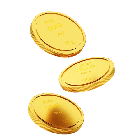 MONEDAS DE ORO  3D Icon