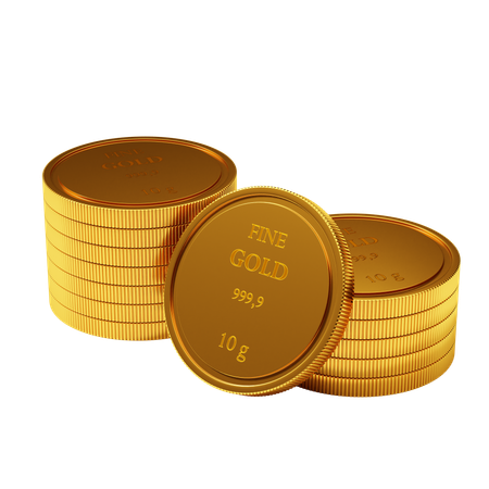 MONEDAS DE ORO  3D Icon