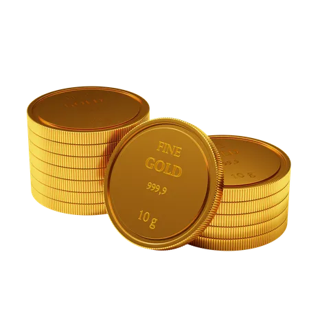 MONEDAS DE ORO  3D Icon