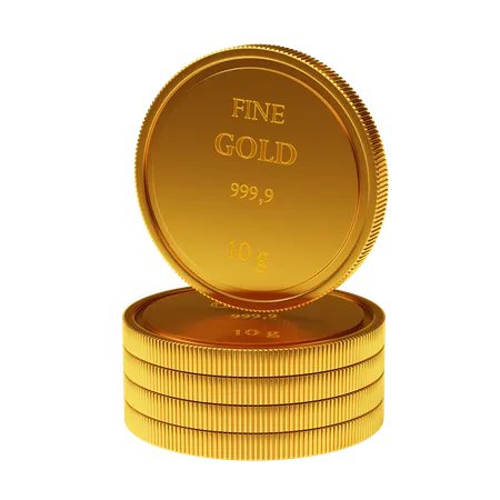 MONEDAS DE ORO  3D Icon