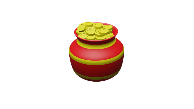 Monedas de oro kalash  3D Icon