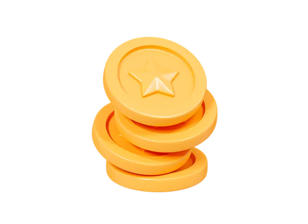 Monedas flotantes  3D Icon