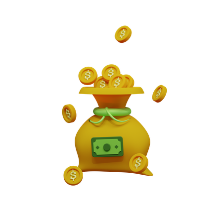 Bolso de dinero  3D Icon