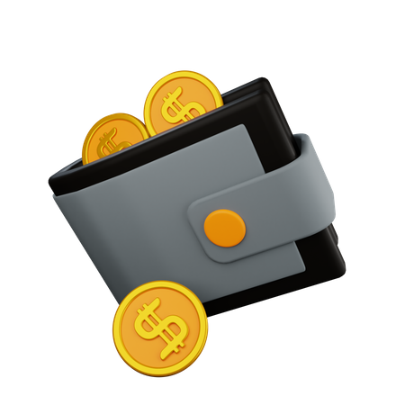 Billetera de monedas  3D Icon