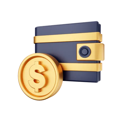 Monedero  3D Icon