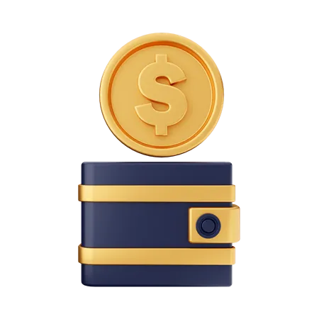 Billetera de monedas  3D Icon