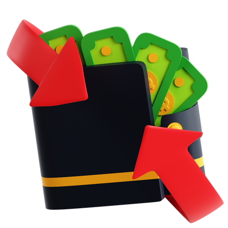 Billetera de devolución de efectivo  3D Icon