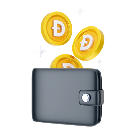 Billetera dogecoin  3D Icon