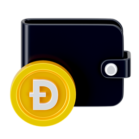 Billetera dogecoin  3D Icon