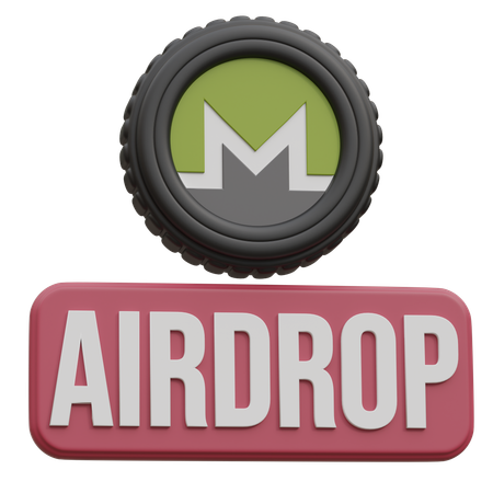Monero Airdrop  3D Icon