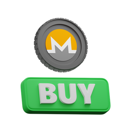 Monero Buy  3D Icon