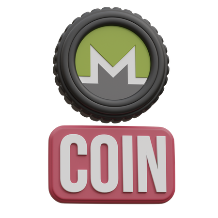 Monero Coin  3D Icon