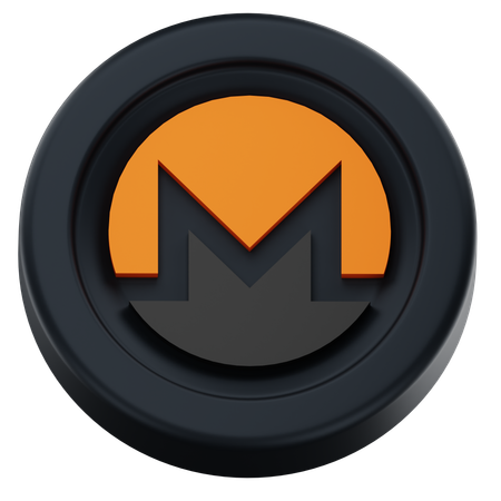 Monero coin  3D Icon