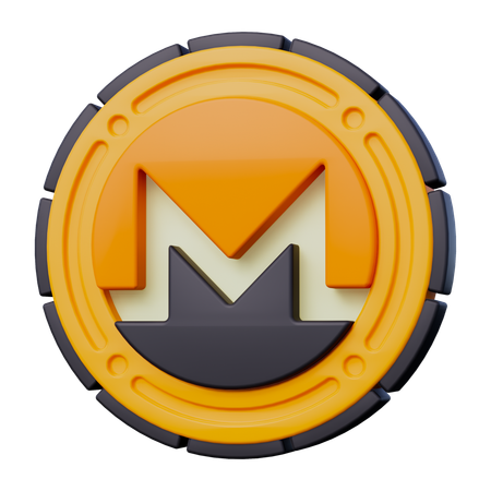 Monero Coin  3D Icon