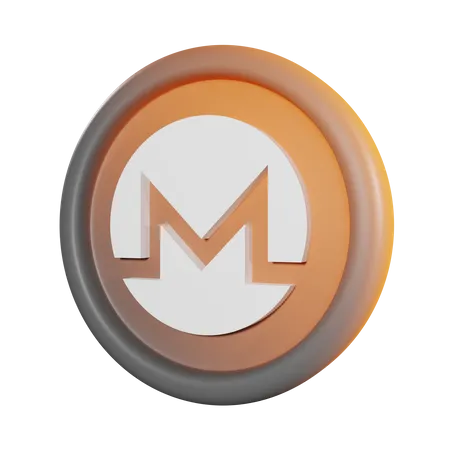 Monero Coin  3D Icon