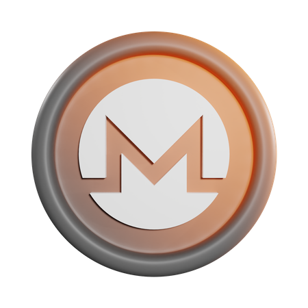 Monero Coin  3D Icon