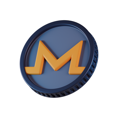 Monero Coin  3D Icon