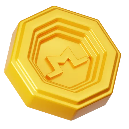 Monero Coin  3D Icon