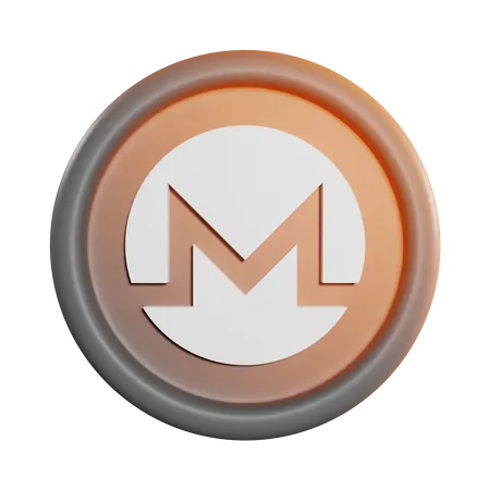 Monero Coin  3D Icon