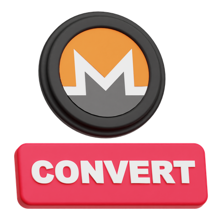 Monero Convert  3D Icon