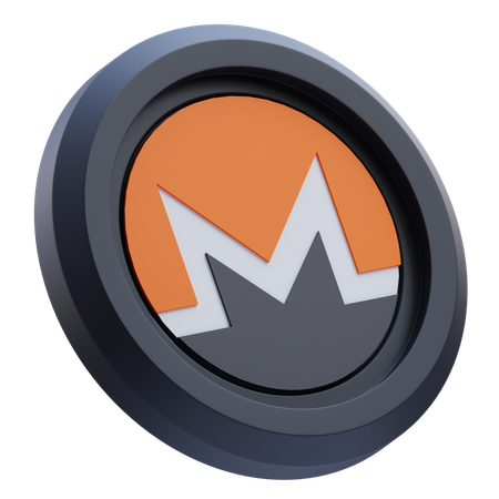 Criptomoeda Monero  3D Icon