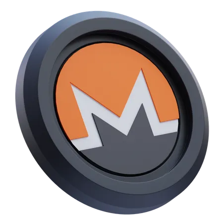 Criptomoeda Monero  3D Icon