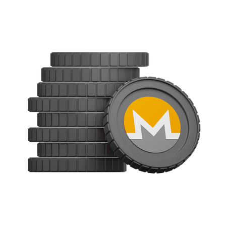 Monero Crypto  3D Icon