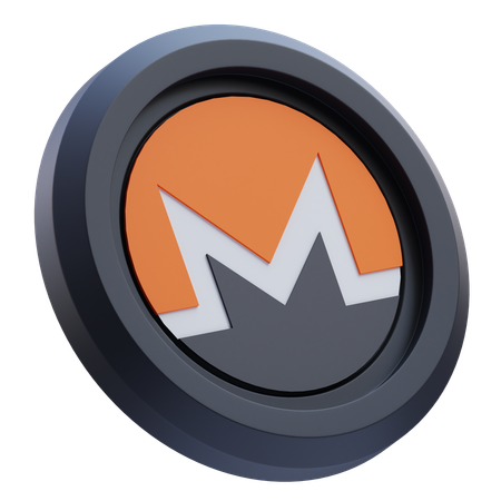 Monero Cryptocurrency  3D Icon
