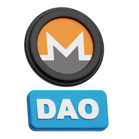Monero Dao  3D Icon
