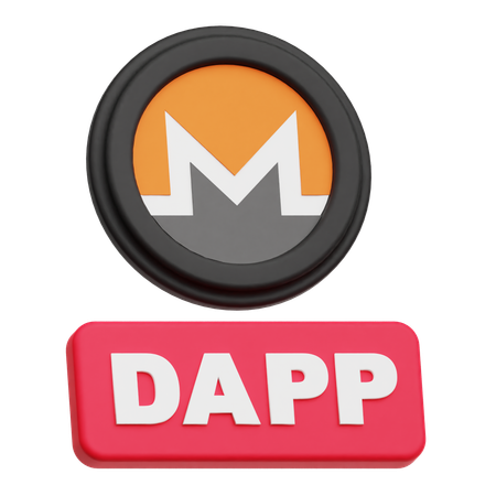 Monero Dapp  3D Icon