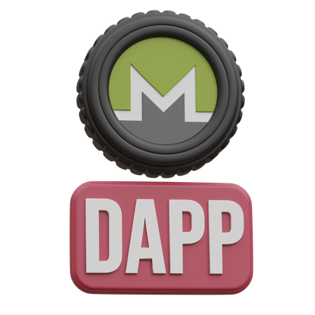 Monero Dapp  3D Icon